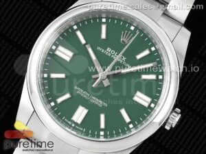 Oyster Perpetual 124300 41mm Clean 1:1 Best Edition 904L Steel Green Dial VR3230