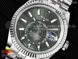Skydweller SS Noob Best Edition Green Dial on SS Jubilee Bracelet A23J