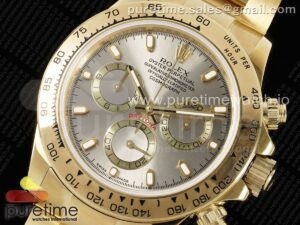 Daytona 116508 YG OMF Best Edition Silver Dial on YG Bracelet A7750 (Slim Movement)