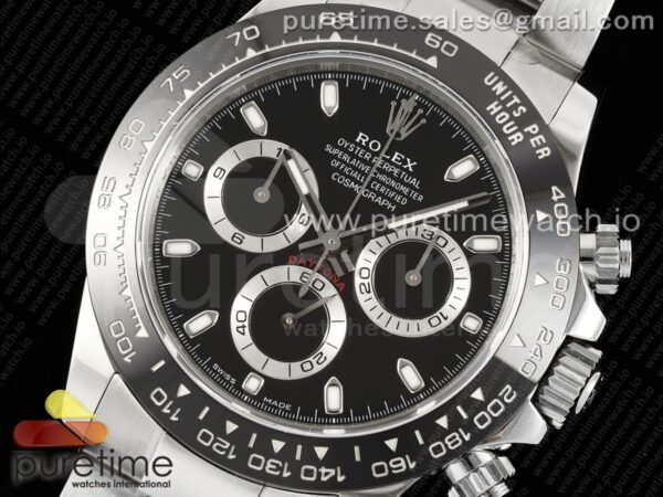 Daytona 116500 KING 1:1 Best Edition Black Dial on SS Bracelet SH4130 - Image 8