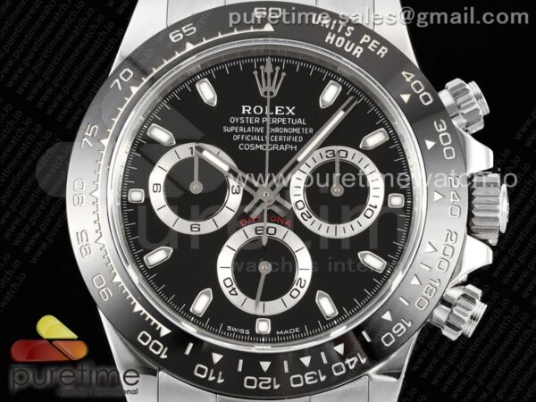 Daytona 116500 KING 1:1 Best Edition Black Dial on SS Bracelet SH4130 - Image 2