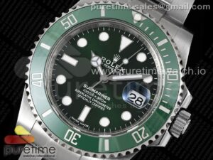 Submariner 40mm 116610 LV Green Ceramic 904L Steel RAF 1:1 Best Edition VR3135
