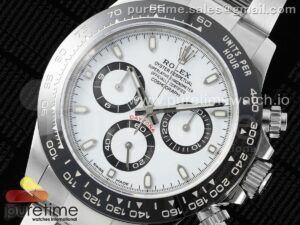 Daytona 116500 ZF 1:1 Best Edition 904L SS Case and Bracelet White Dial SH4130