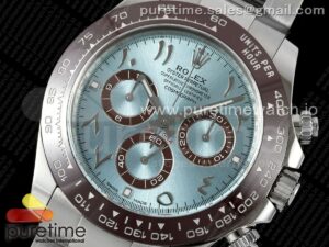 Daytona 116506 Clean 1:1 Best Edition Ice Blue Dial Arabic Markers on SS Bracelet SA4130 V2