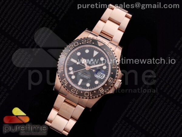 GMT-Master II Rootbeer 126715 CHNR Black/Brown Ceramic Clean Factory Best Edition Wrapped RG Gold Case and Bracelet A2836 - Image 2
