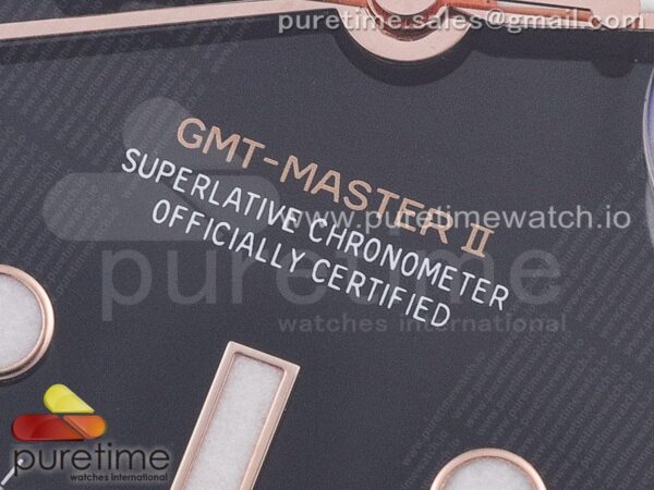 GMT-Master II Rootbeer 126715 CHNR Black/Brown Ceramic Clean Factory Best Edition Wrapped RG Gold Case and Bracelet A2836 - Image 5