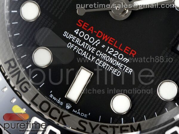 Sea-Dweller 4000 126600 ARF Best Edition Black Dial on SS Bracelet A3235 - Image 5