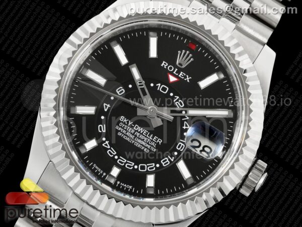Skydweller SS ZF 1:1 Best Edition Black Dial on SS Jubilee Bracelet A9002 V2