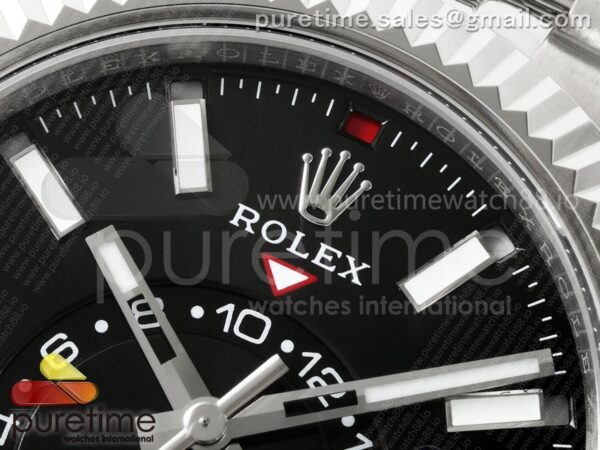 Skydweller SS ZF 1:1 Best Edition Black Dial on SS Jubilee Bracelet A9002 V2 - Image 4