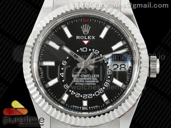 Skydweller SS ZF 1:1 Best Edition Black Dial on SS Jubilee Bracelet A9002 V2 - Image 8