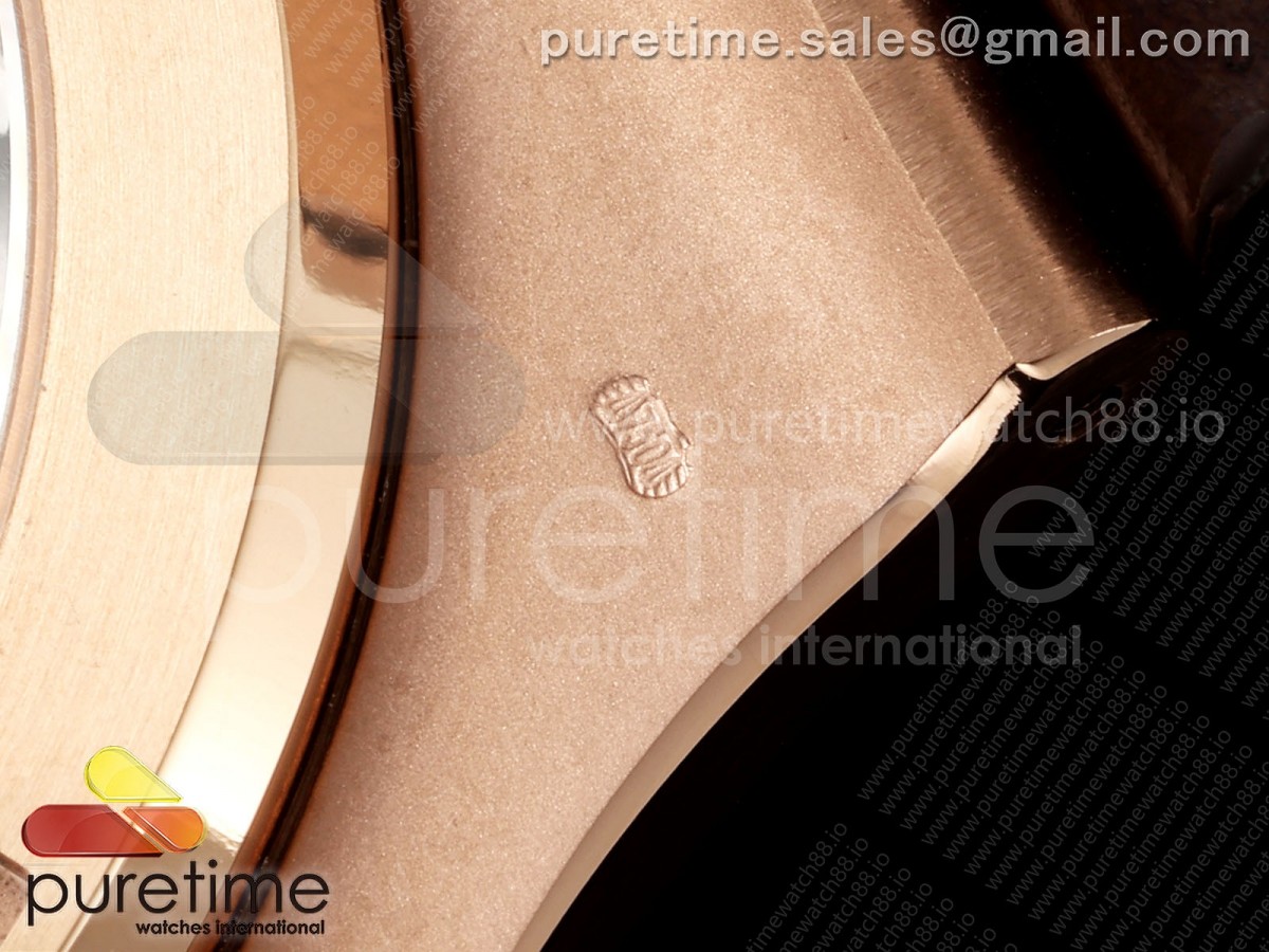 Nautilus 5711 RG DDF 1:1 Best Edition Gray Dial on Brown Leather Strap DD330 Super Clone (Weighted) - Image 12