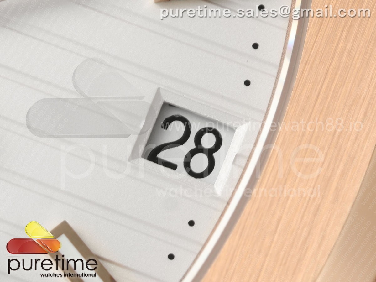 Nautilus 5711 RG DDF 1:1 Best Edition White Dial on Brown Leather Strap DD330 Super Clone (Weighted) - Image 5