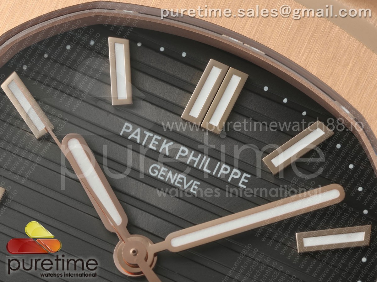 Nautilus 5711 RG DDF 1:1 Best Edition Gray Dial on RG Bracelet DD330 Super Clone (Weighted) - Image 2