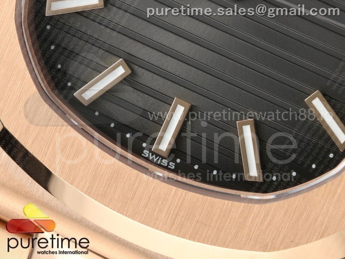 Nautilus 5711 RG DDF 1:1 Best Edition Gray Dial on RG Bracelet DD330 Super Clone (Weighted) - Image 4