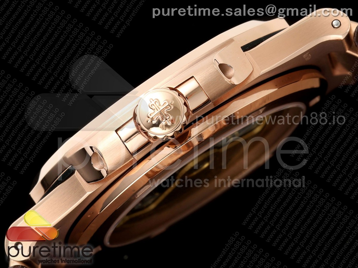 Nautilus 5711 RG DDF 1:1 Best Edition Gray Dial on RG Bracelet DD324 Super Clone (Weighted) - Image 5