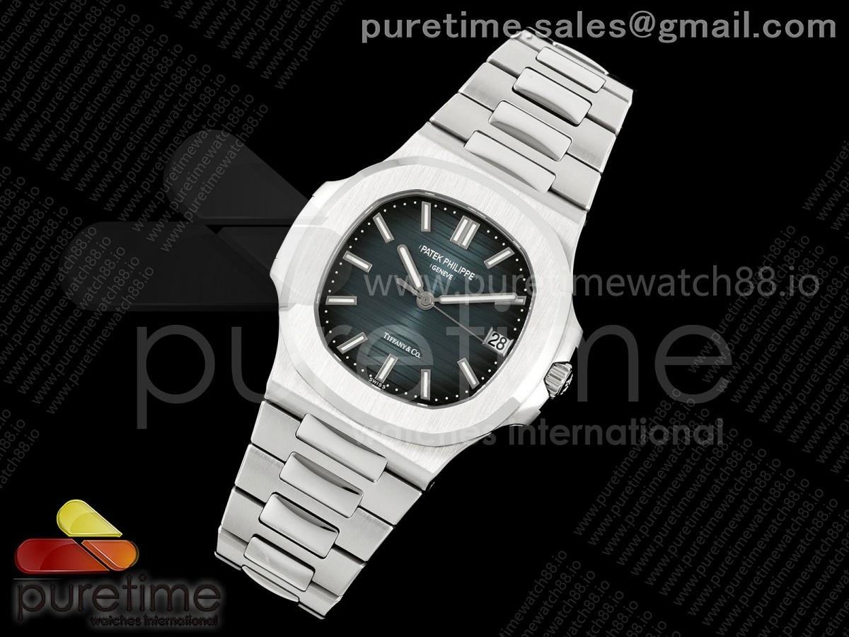 Nautilus 5711 VAF 1:1 Best Edition SWF Blue Dial Tiffany Stemp on SS Bracelet DD324 Super Clone (Mod)