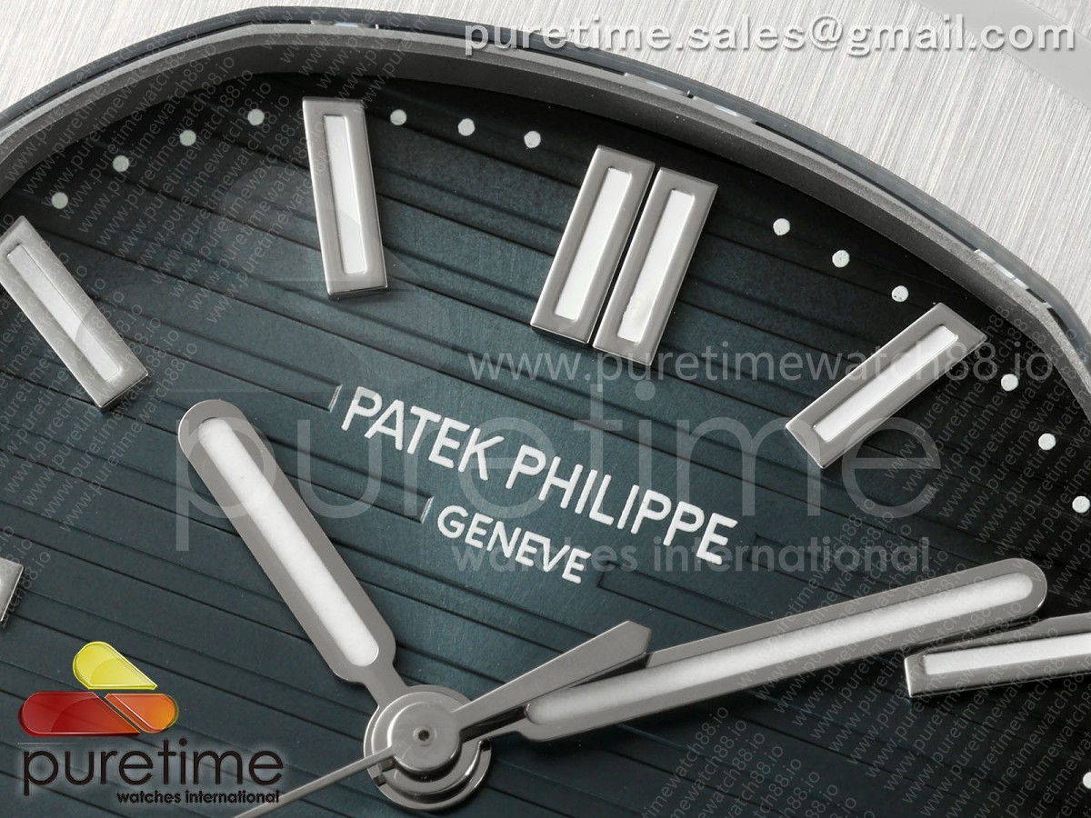 Nautilus 5711 VAF 1:1 Best Edition SWF Blue Dial Tiffany Stemp on SS Bracelet DD324 Super Clone (Mod) - Image 3