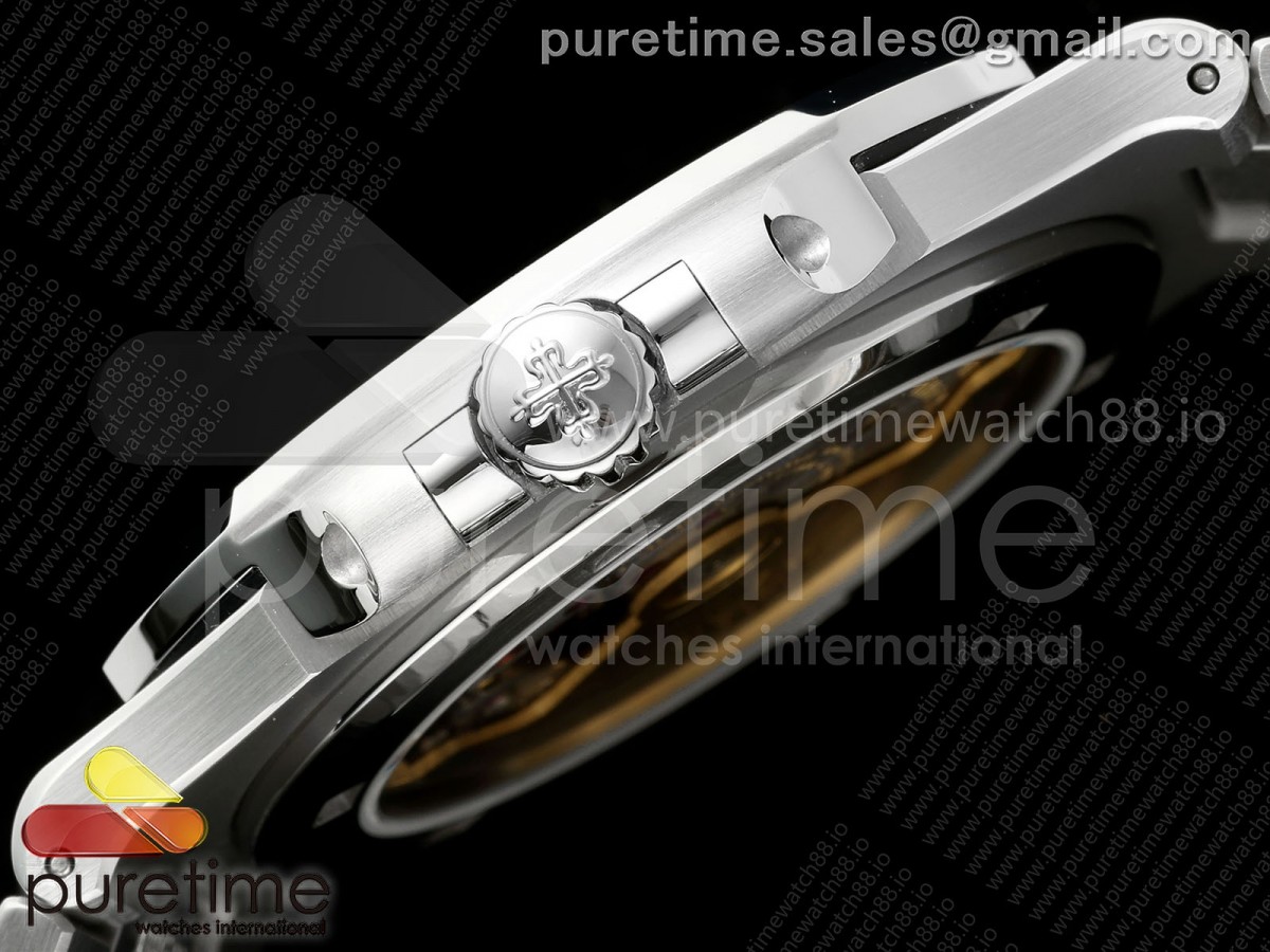 Nautilus 5711 VAF 1:1 Best Edition SWF Blue Dial Tiffany Stemp on SS Bracelet DD324 Super Clone (Mod) - Image 4