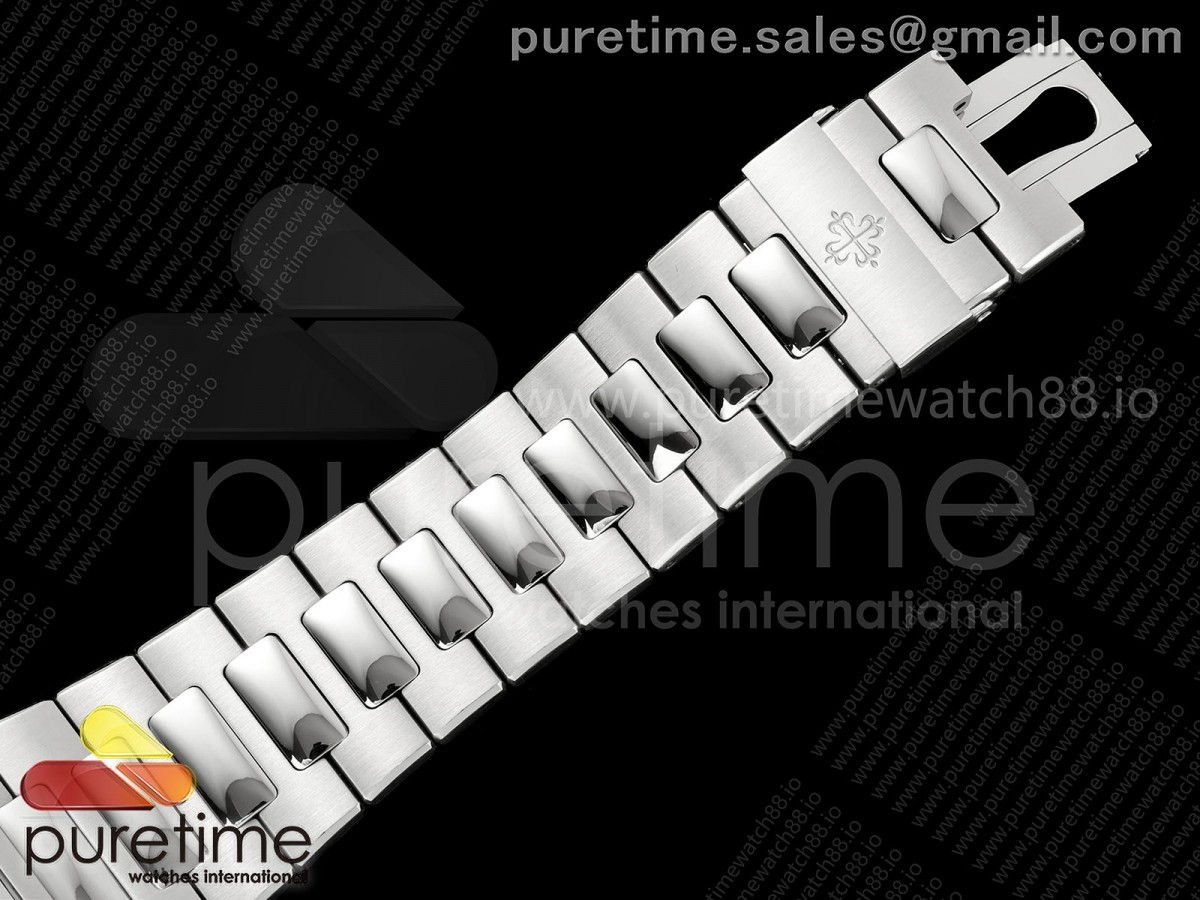 Nautilus 5711 VAF 1:1 Best Edition SWF Blue Dial Tiffany Stemp on SS Bracelet DD324 Super Clone (Mod) - Image 7