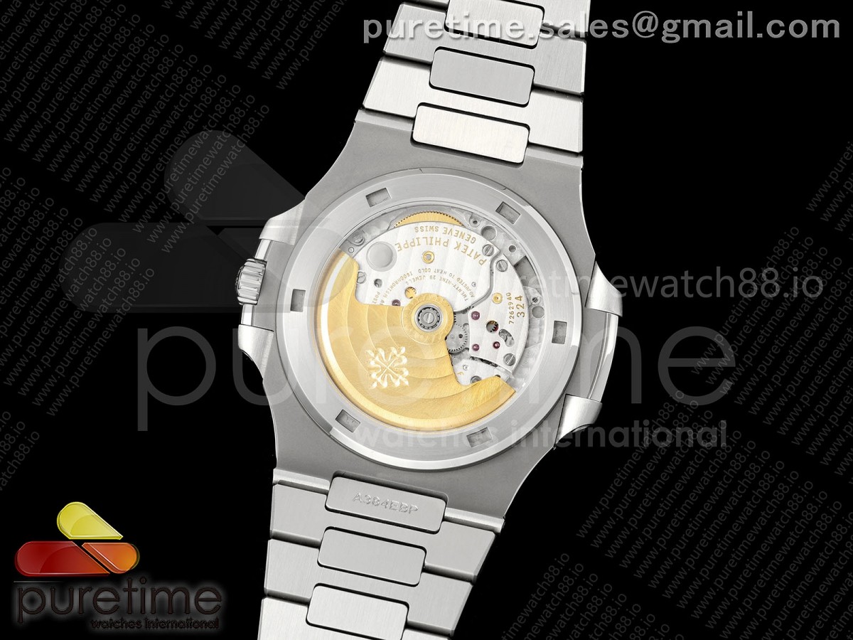 Nautilus 5711 VAF 1:1 Best Edition SWF Green Dial Tiffany Stemp on SS Bracelet DD324 Super Clone (Mod) - Image 9