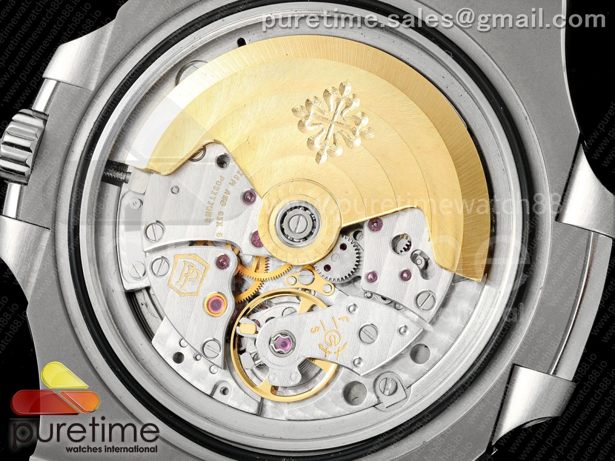 Nautilus 5711 VAF 1:1 Best Edition SWF Green Dial Tiffany Stemp on SS Bracelet DD324 Super Clone (Mod) - Image 10