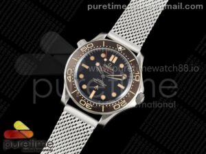 Seamaster 300 "No Time to Die" Limited Edition S+F 1:1 Best Edition on Mesh Bracelet A8806