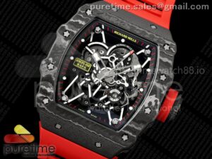 RM035-02 VAF 1:1 Best Edition on Red Rubber Strap RMAL1 Super Clone Free Sprung with MOD Case