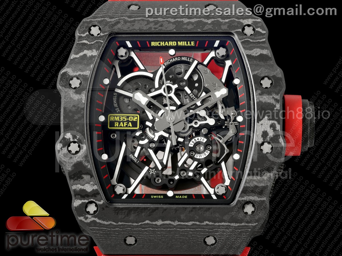 RM035-02 VAF 1:1 Best Edition on Red Rubber Strap RMAL1 Super Clone Free Sprung with MOD Case - Image 17