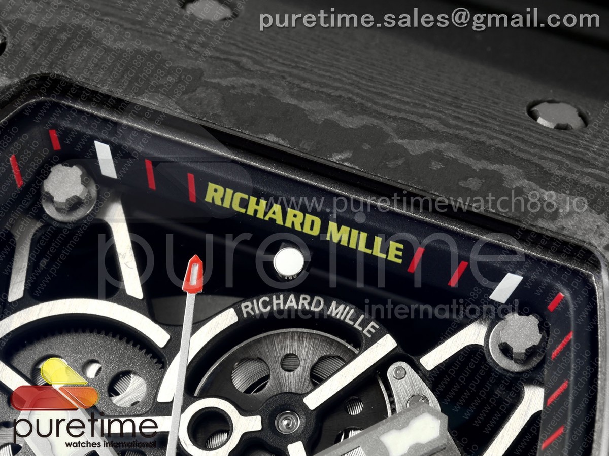 RM035-02 VAF 1:1 Best Edition on Black Rubber Strap RMAL1 Super Clone NON Free Sprung with MOD Case - Image 7