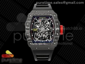 RM035-02 VAF 1:1 Best Edition on Black Rubber Strap RMAL1 Super Clone NON Free Sprung with MOD Case