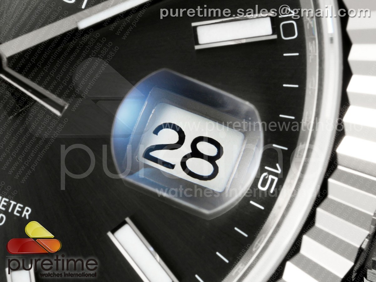 DateJust 41 126334 SEEK 1:1 Best Edition 904L Steel Gray Stick Dial on Jubilee Bracelet VR3235 - Image 3