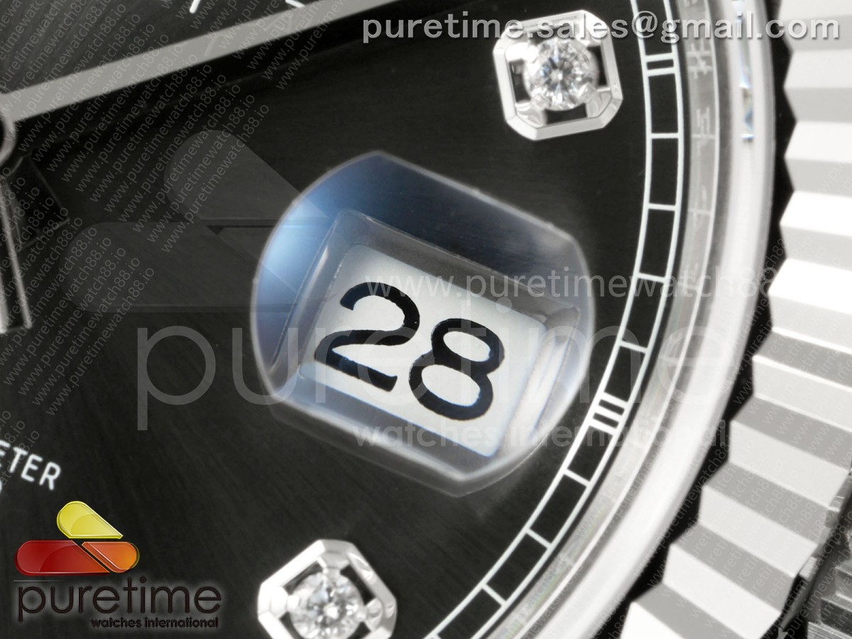 DateJust 41 126334 SEEK 1:1 Best Edition 904L Steel Gray Diamonds Dial on Jubilee Bracelet VR3235 - Image 4