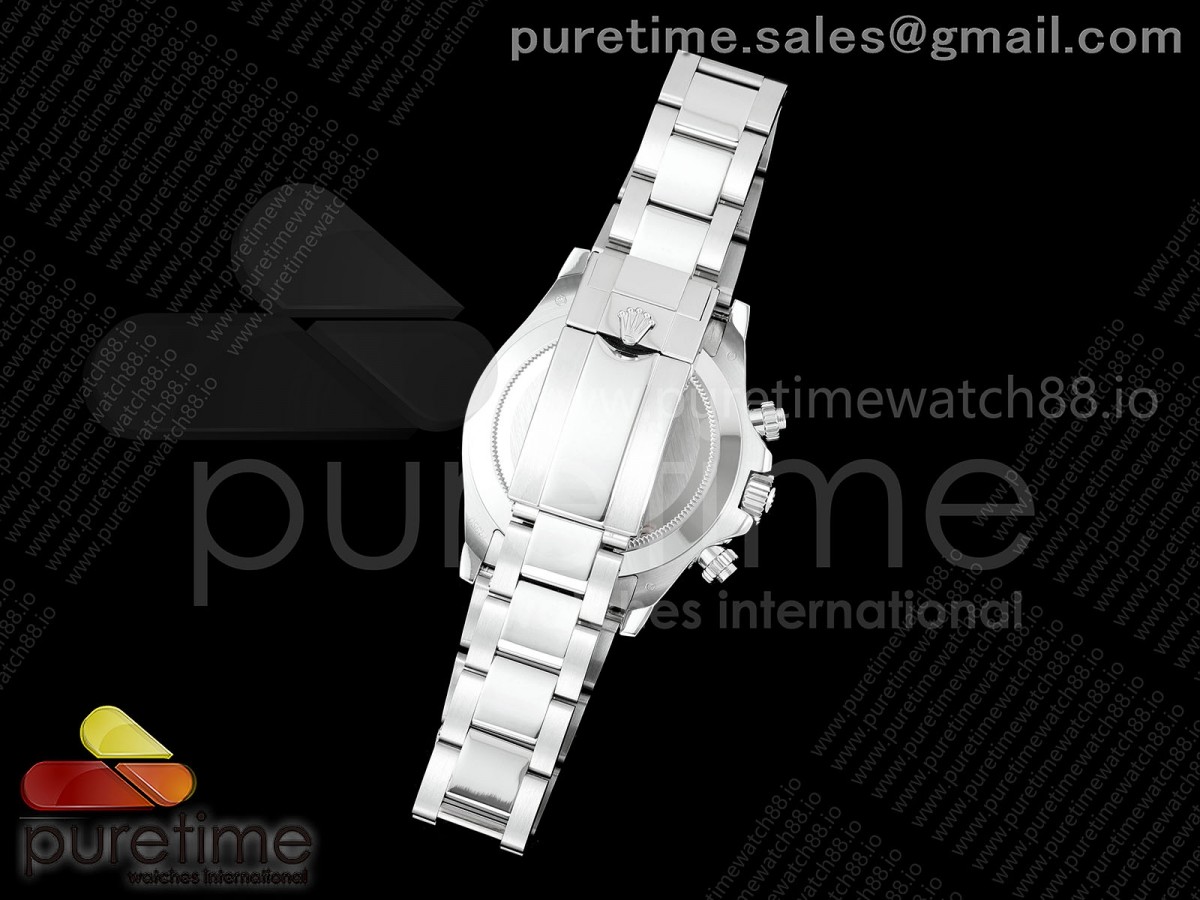 Daytona 116506 3CF 1:1 Best Edition Ice Blue Arabic Dial on SS Bracelet SH4130 V2 (Mod Version) - Image 13