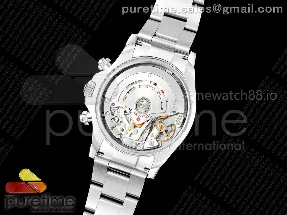 Daytona 116506 3CF 1:1 Best Edition Ice Blue Arabic Dial on SS Bracelet SH4130 V2 (Mod Version) - Image 15