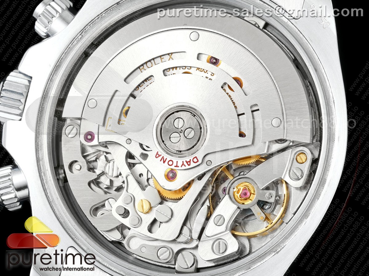 Daytona 116506 3CF 1:1 Best Edition Ice Blue Arabic Dial on SS Bracelet SH4130 V2 (Mod Version) - Image 16