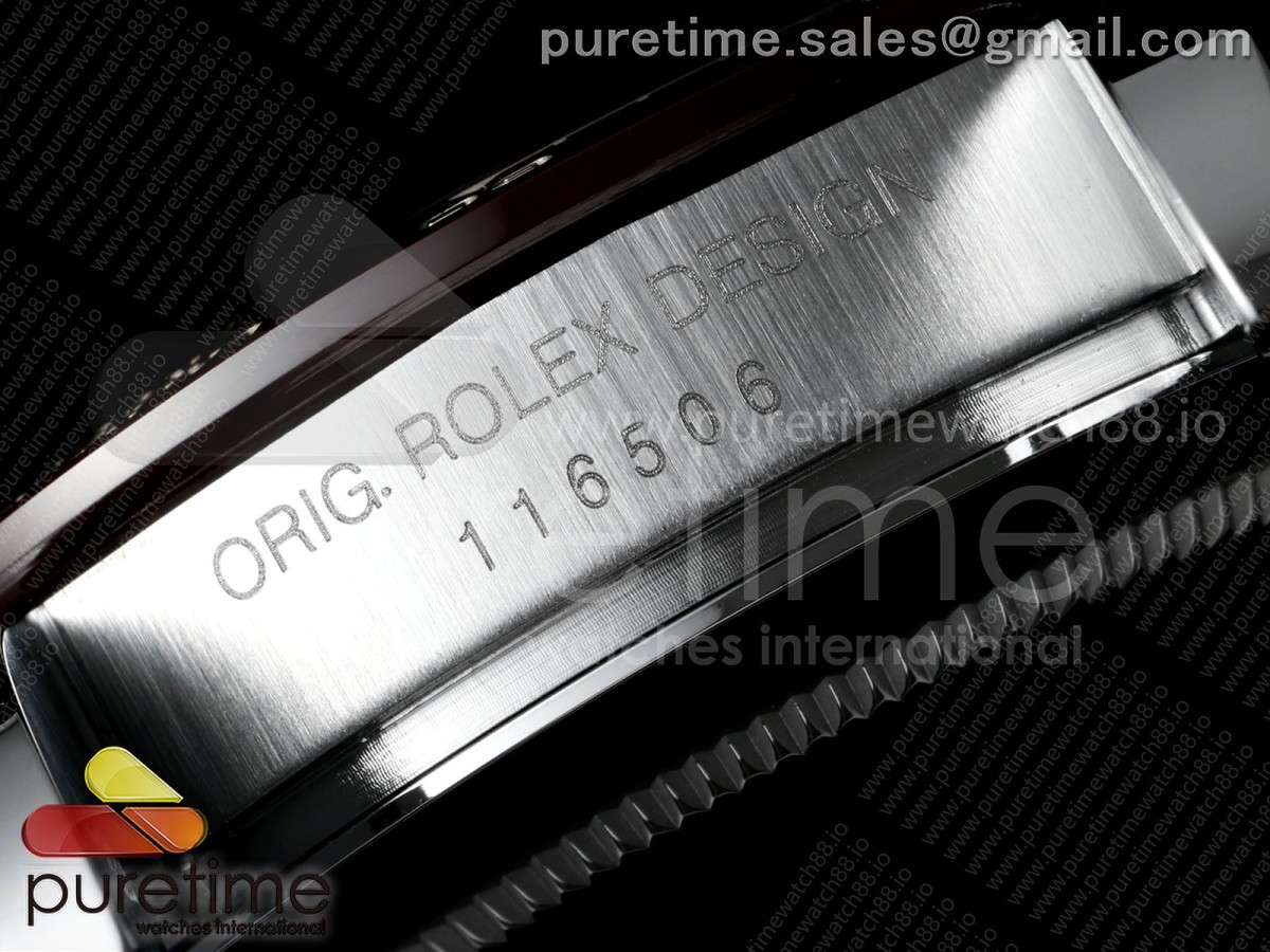 Daytona 116506 3CF 1:1 Best Edition Ice Blue Arabic Dial on SS Bracelet SH4130 V2 (Mod Version) - Image 9