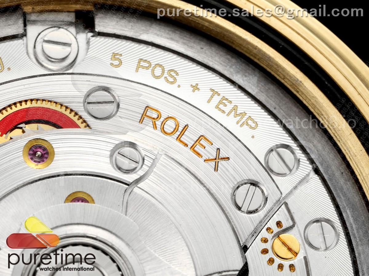 Day Date 40 YG CBDF 1:1 Best Edition Green Roman Dial on President Bracelet VR3255 (210g) - Image 17