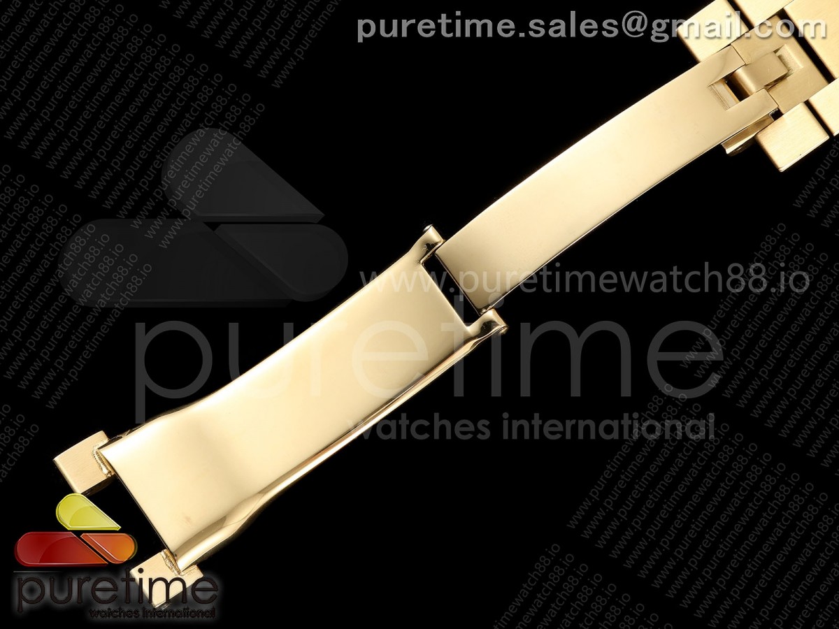Day Date 40 YG CBDF 1:1 Best Edition Green Roman Dial on President Bracelet VR3255 (210g) - Image 9