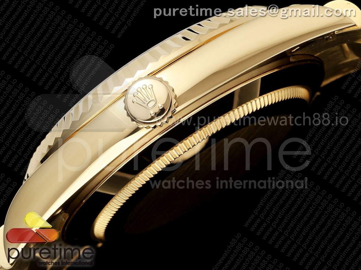 Day Date 40 YG CBDF 1:1 Best Edition Green Ombre Roman Dial on President Bracelet VR3255 (210g) - Image 8