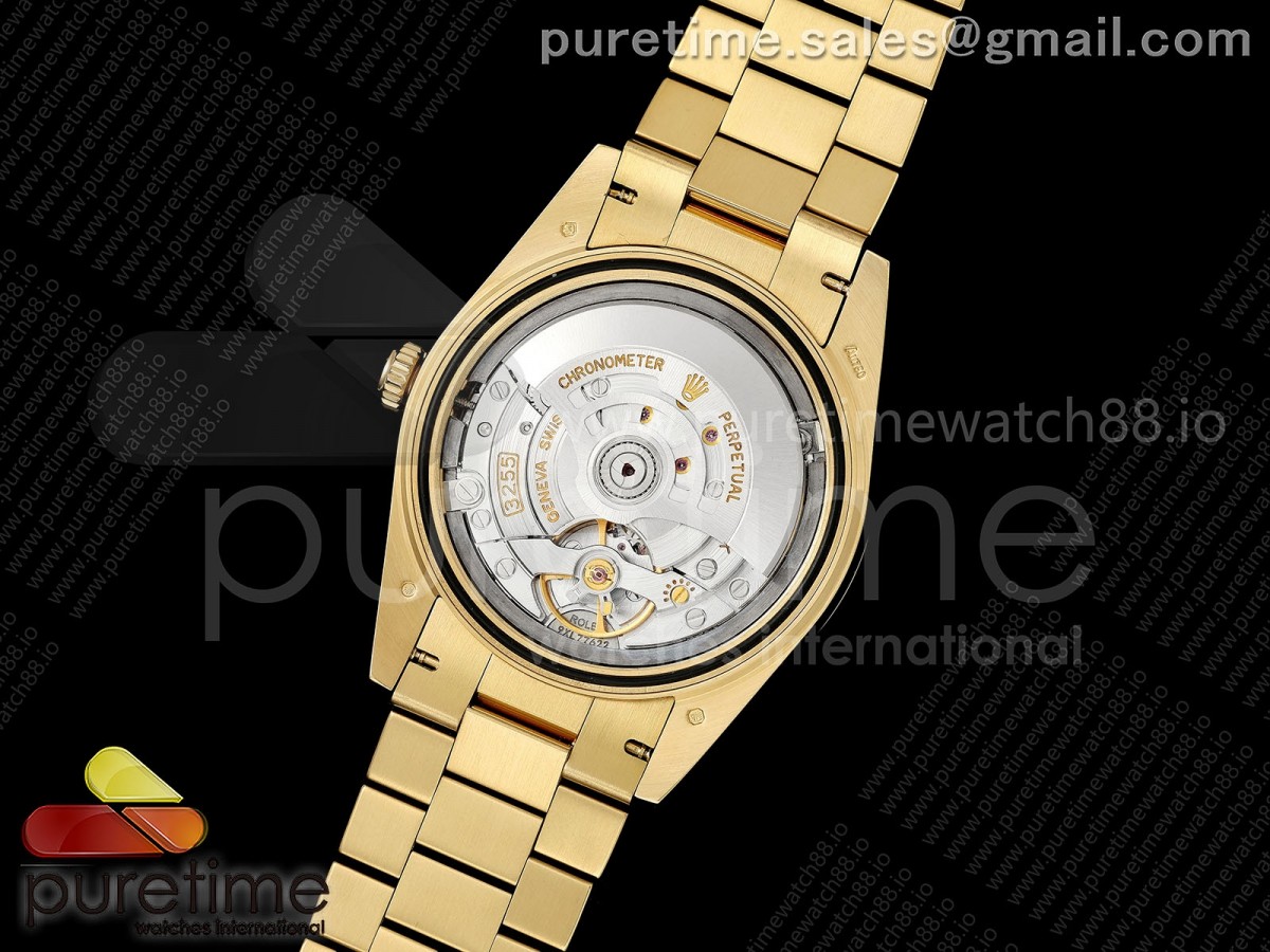 Day Date 40 YG CBDF 1:1 Best Edition Green Ombre Roman Dial on President Bracelet VR3255 (210g) - Image 16
