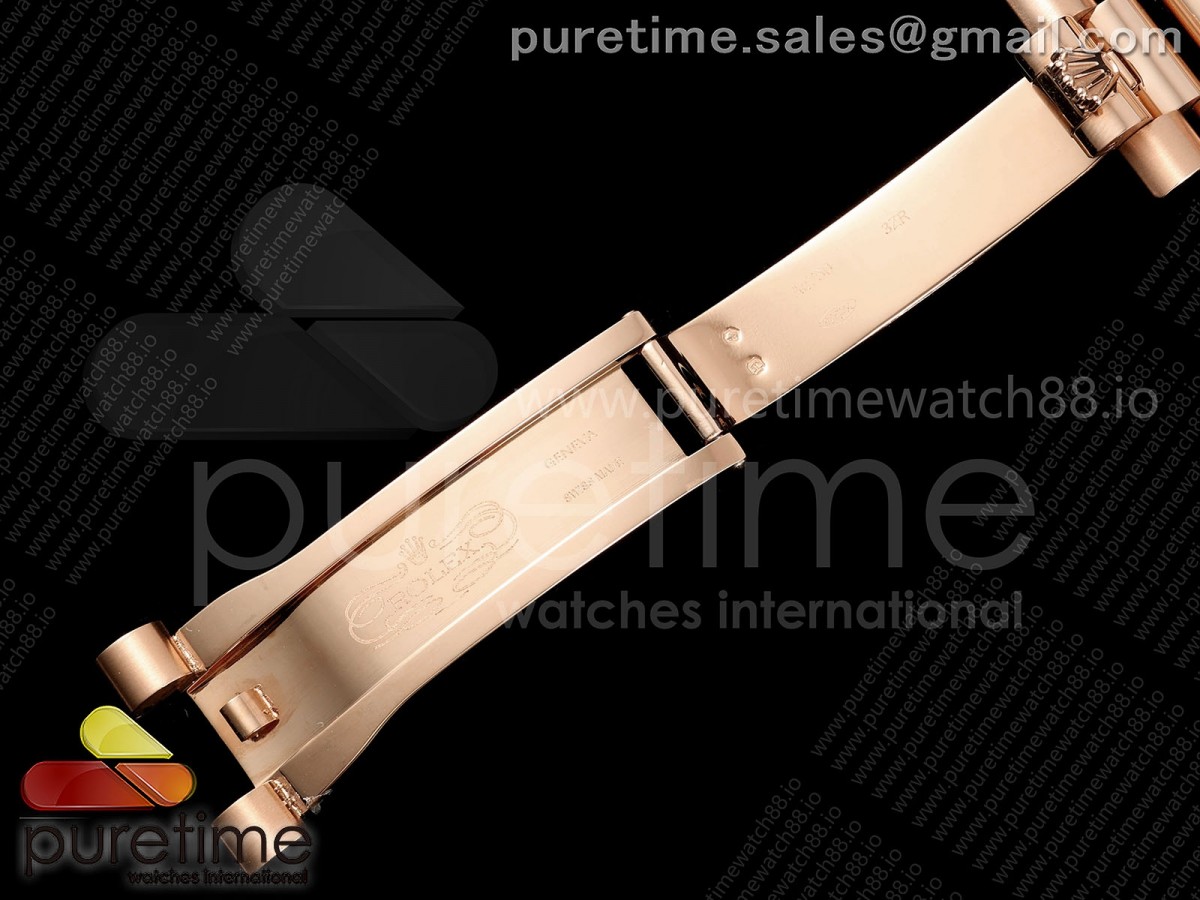 Day Date 40 RG CBDF 1:1 Best Edition Green Roman Dial on President Bracelet VR3255 (210g) - Image 8