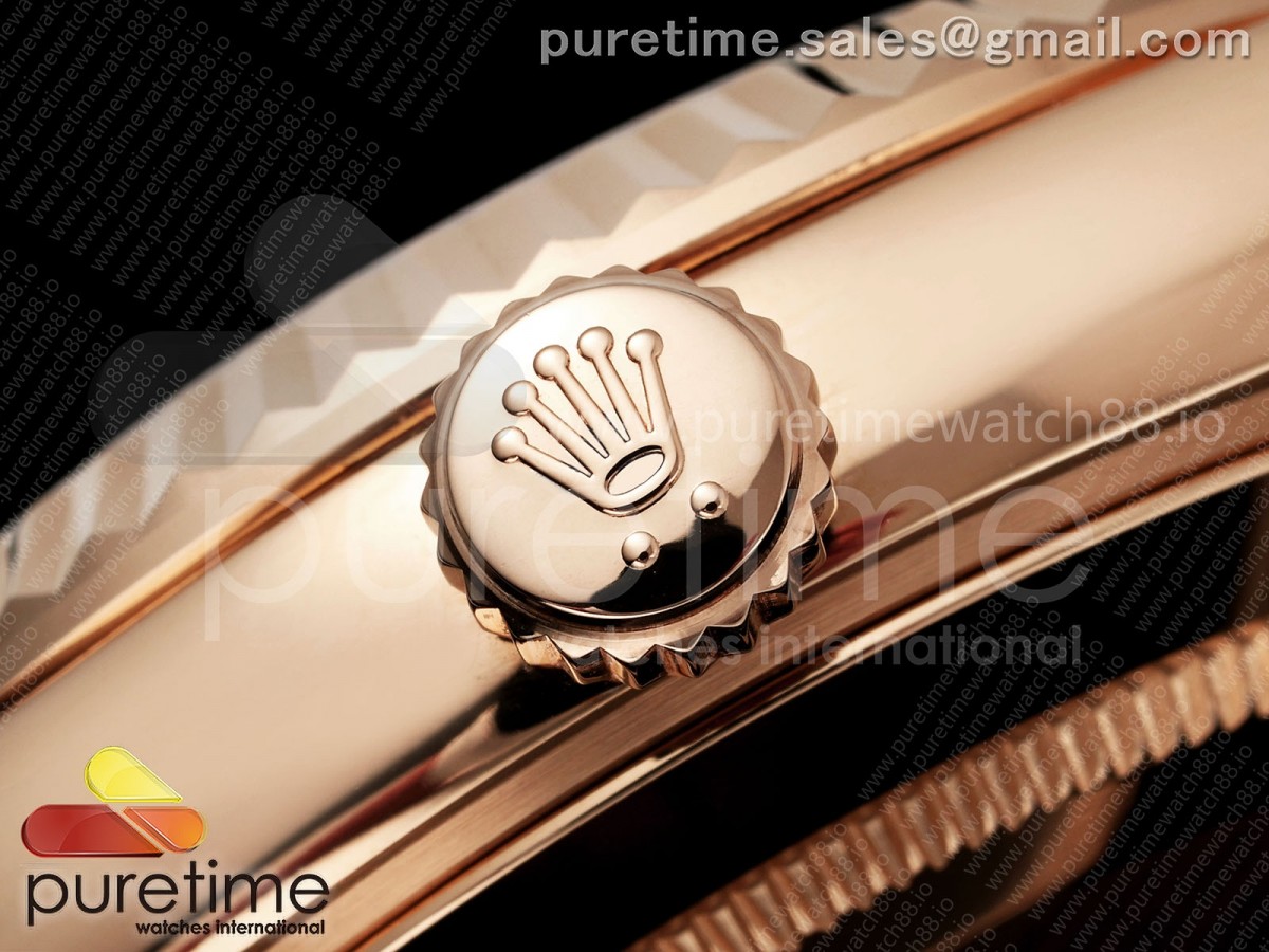 Day Date 40 RG CBDF 1:1 Best Edition Gray Roman Dial on President Bracelet VR3255 (210g) - Image 6