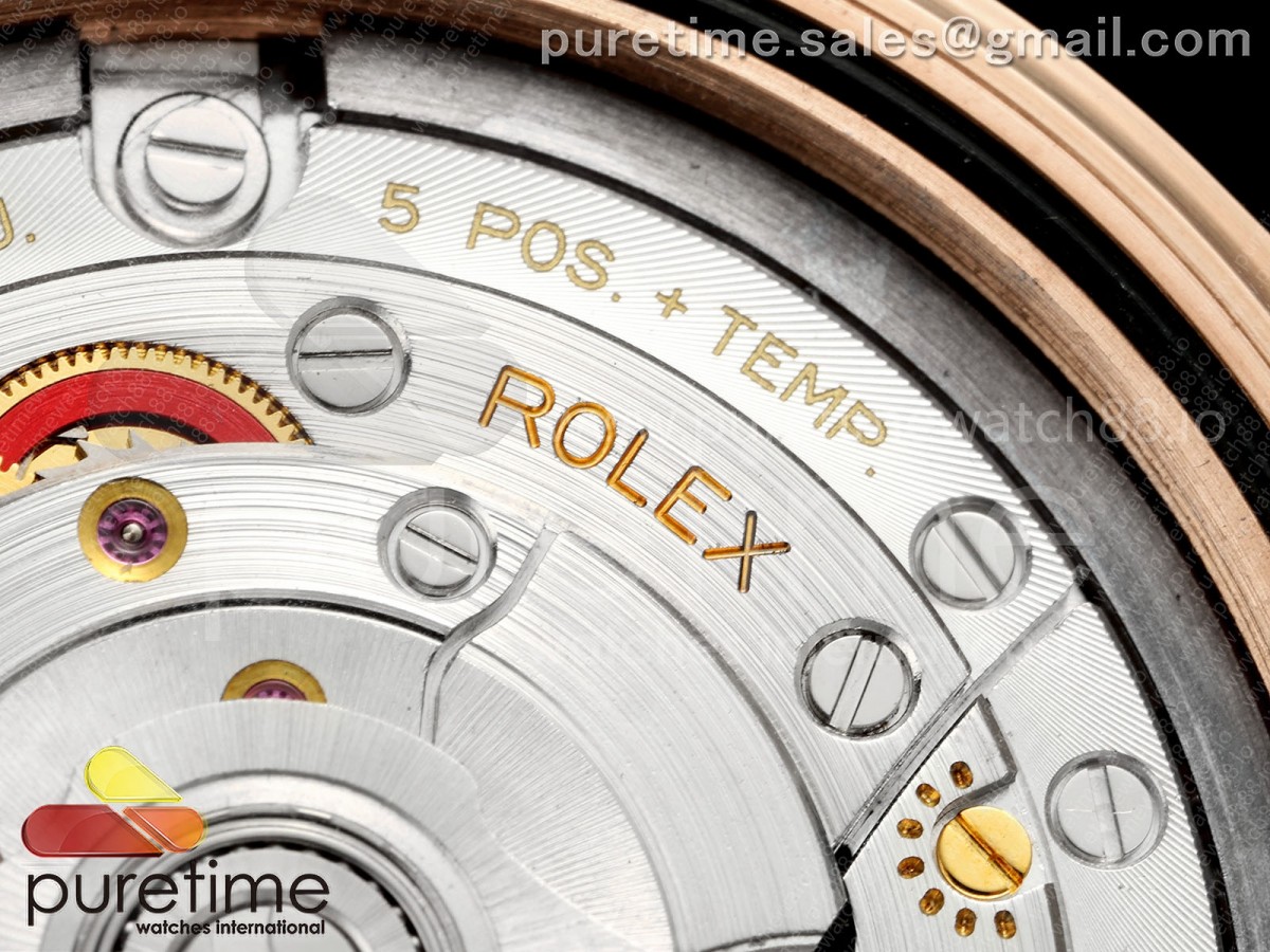 Day Date 40 RG CBDF 1:1 Best Edition Gray Roman Dial on President Bracelet VR3255 (210g) - Image 11