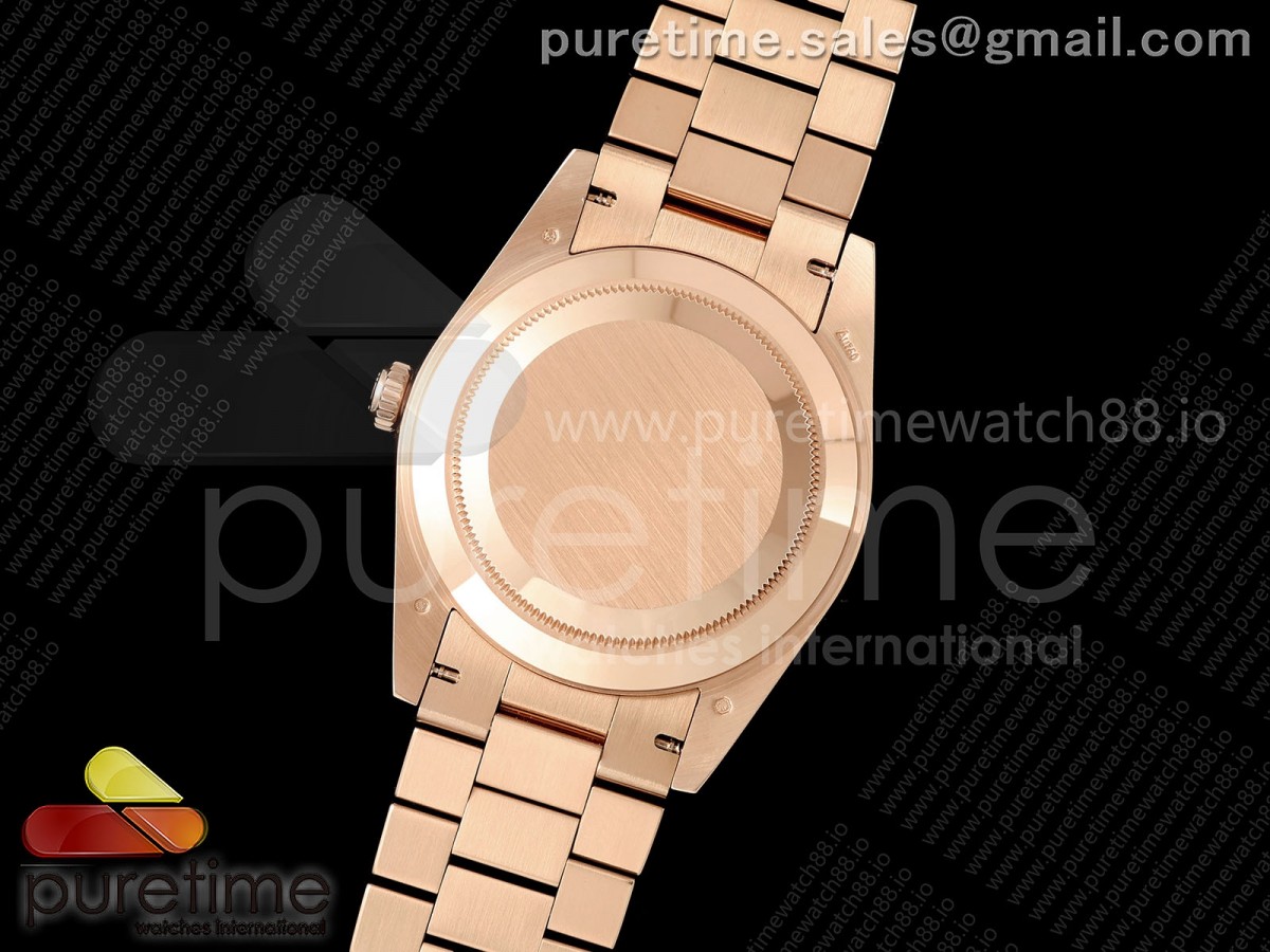 Day Date 40 RG CBDF 1:1 Best Edition RG Crystal Dial on President Bracelet VR3255 (210g) - Image 9