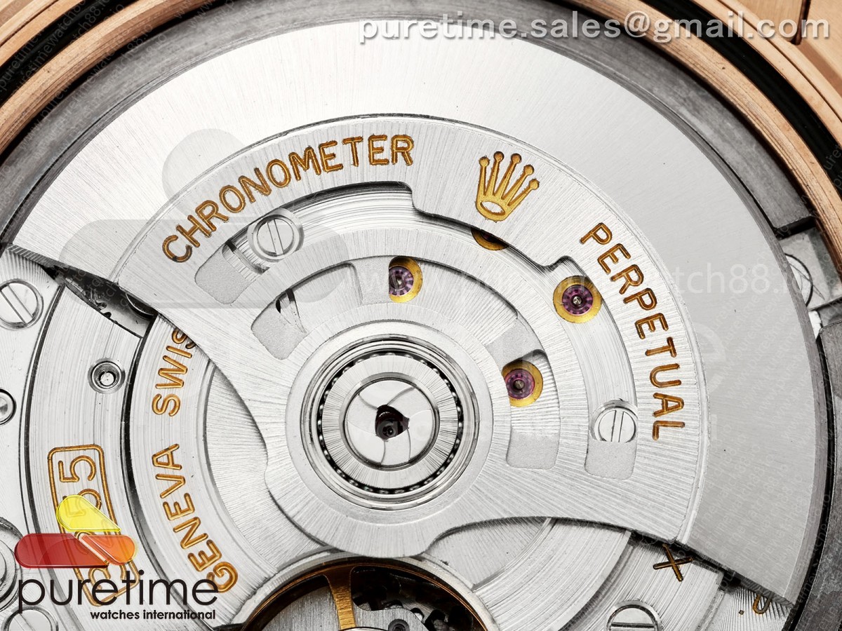 Day Date 40 RG CBDF 1:1 Best Edition RG Crystal Dial on President Bracelet VR3255 (210g) - Image 13