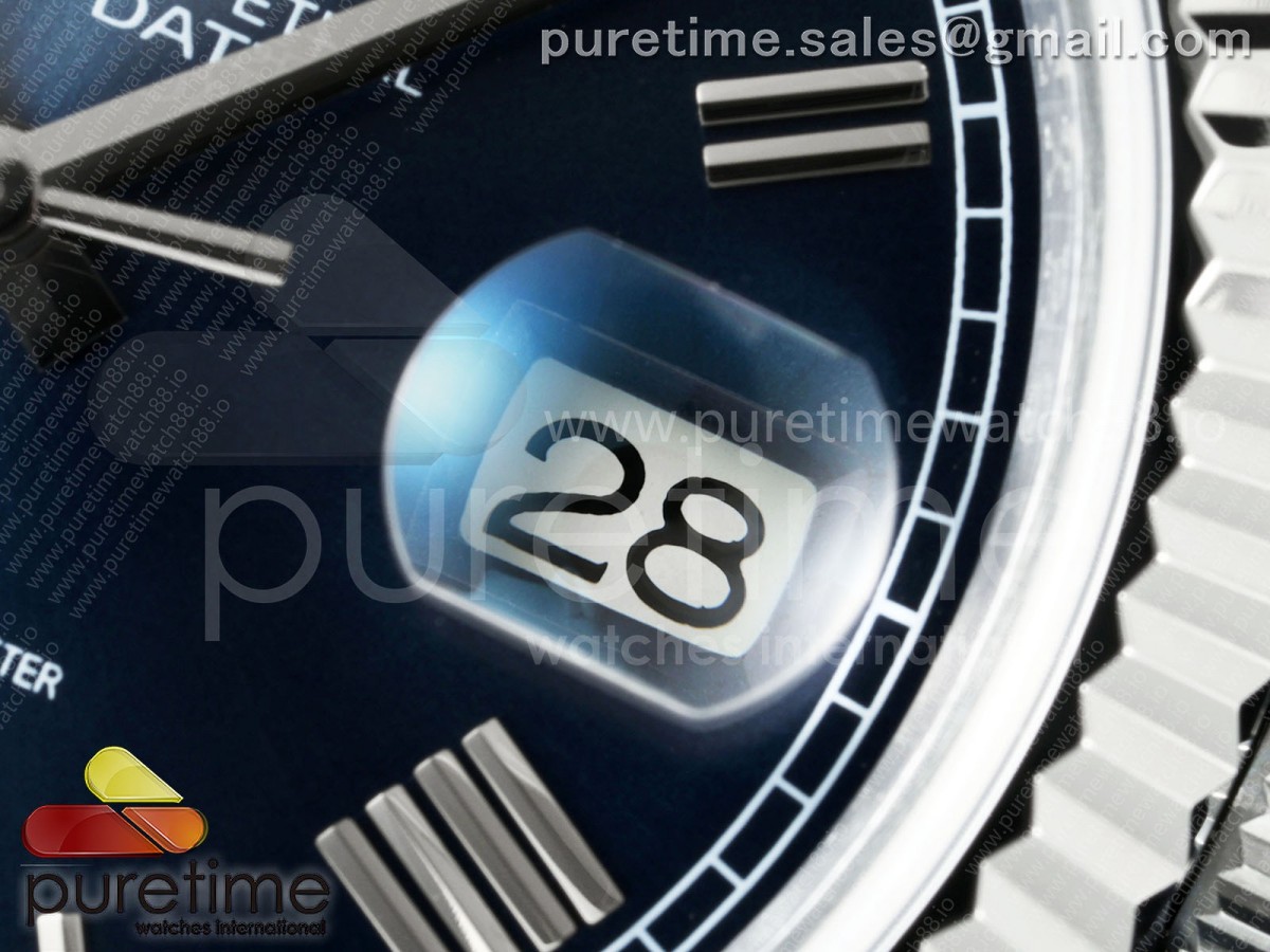 Day Date 40 SS CBDF 1:1 Best Edition Blue Roman Dial on President Bracelet VR3255 (210g) - Image 5