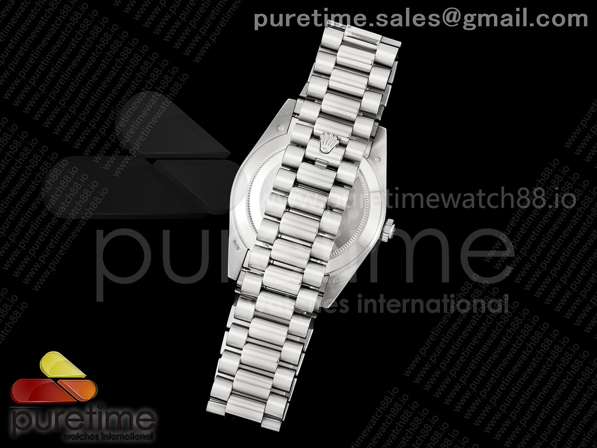 Day Date 40 SS CBDF 1:1 Best Edition Blue Roman Dial on President Bracelet VR3255 (210g) - Image 8