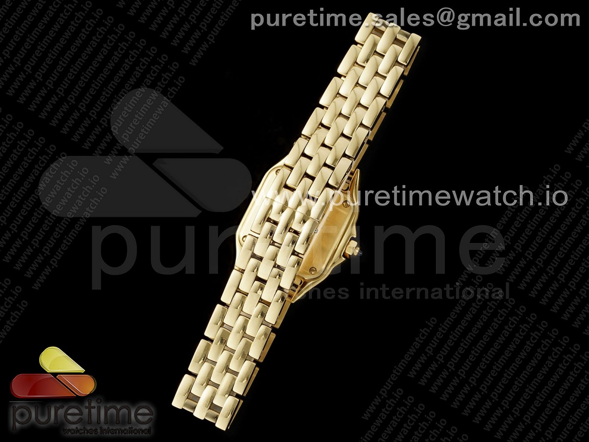 Panthère Ladies 22mm YG AF 1:1 Best Edition White Dial on YG Bracelet Ronda Quartz - Image 11