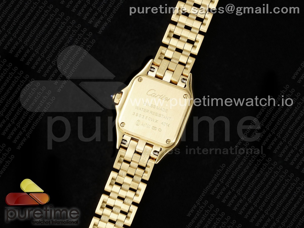 Panthère Ladies 22mm YG AF 1:1 Best Edition White Dial on YG Bracelet Ronda Quartz - Image 12