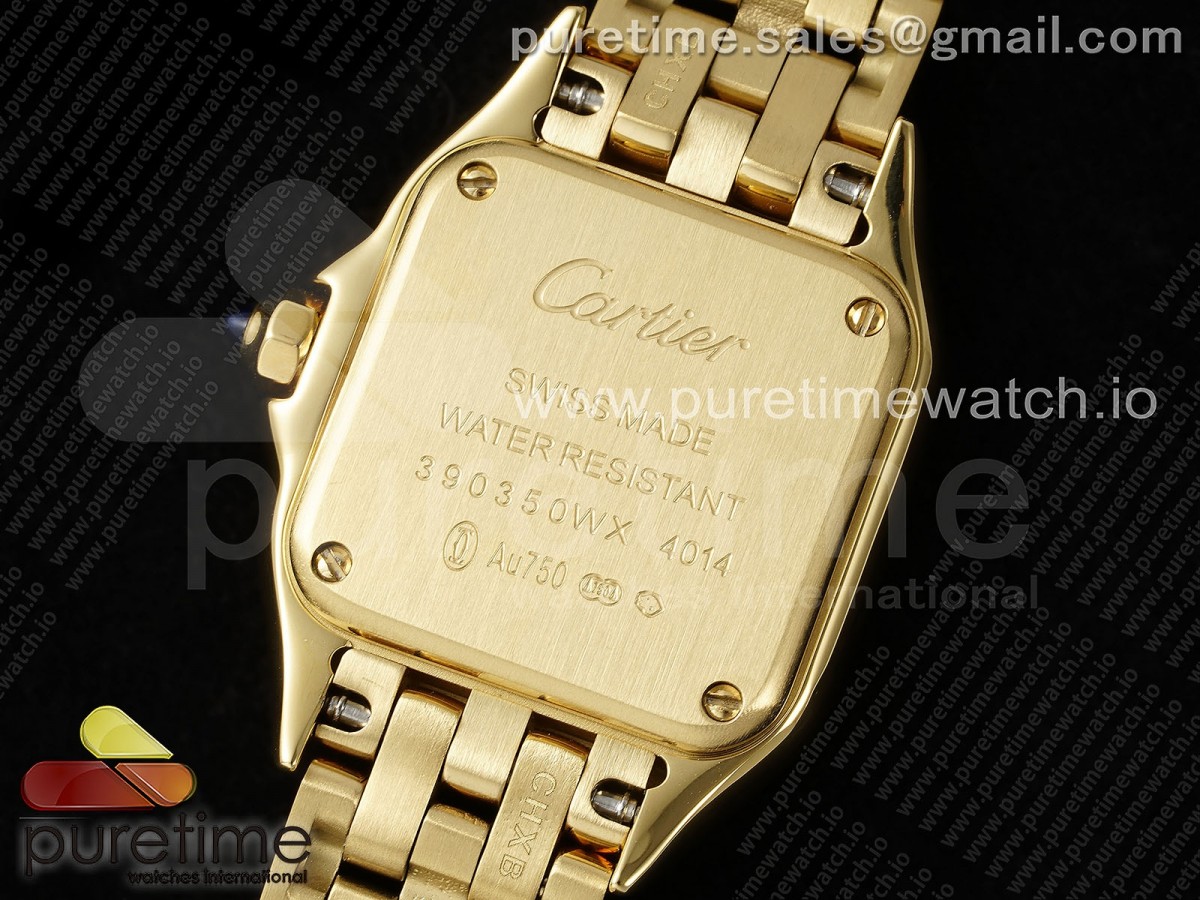 Panthère Ladies 22mm YG AF 1:1 Best Edition White Dial on YG Bracelet Ronda Quartz - Image 13